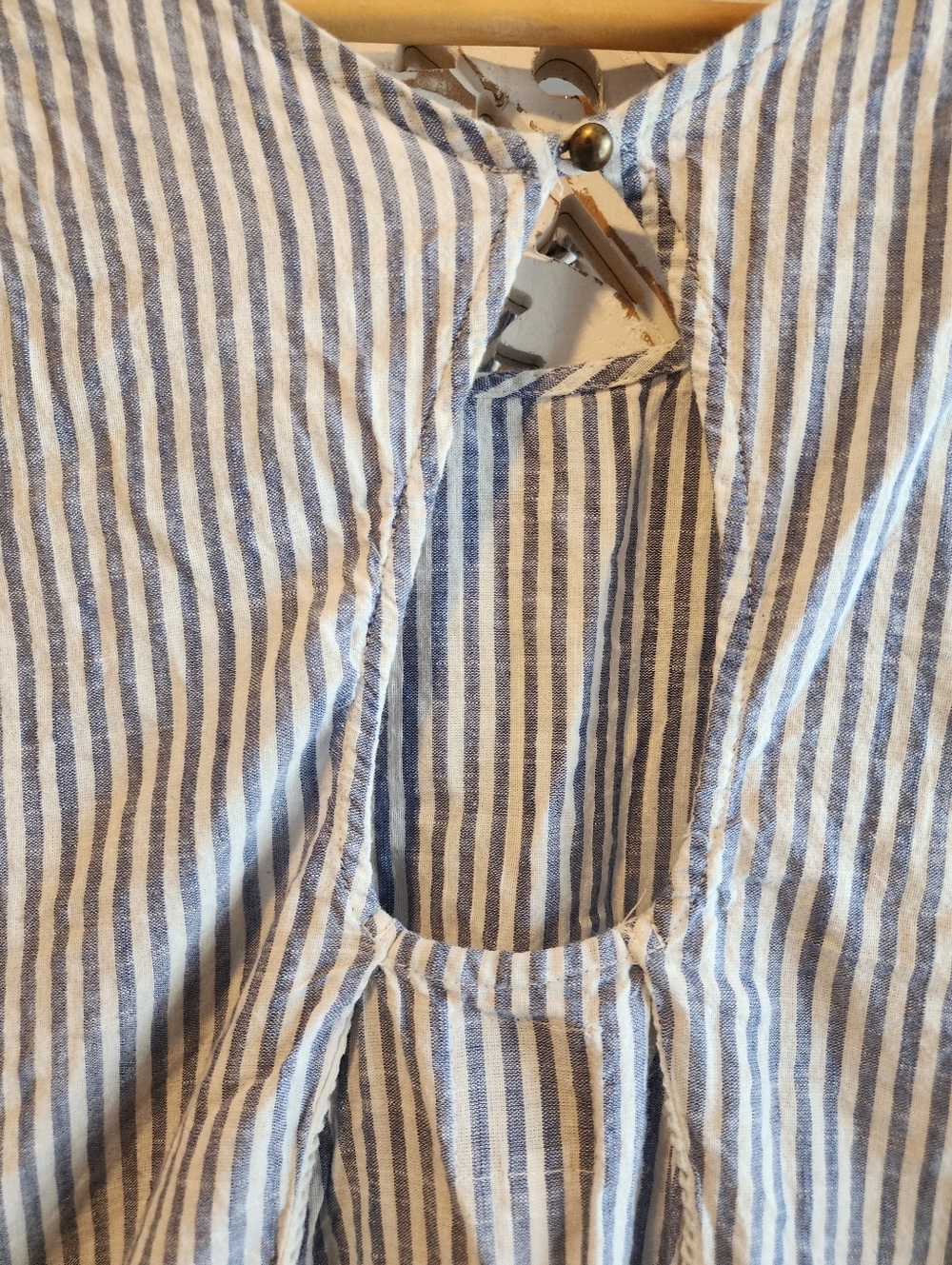 ELEMENT STRIPES MINI DRESS ASYMETHRICAL SLEVELESS BACK KEYHOLE UNLINED SZ SMALL - Picture 10 of 15